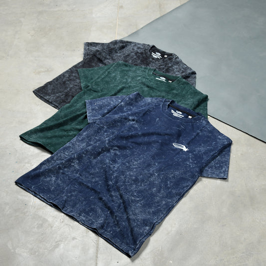 Basic Acid Washed (ROYAL BLUE) Oversized T-Shirt 240gsm