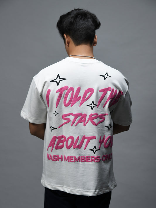 Stars Off-White Oversized Tee