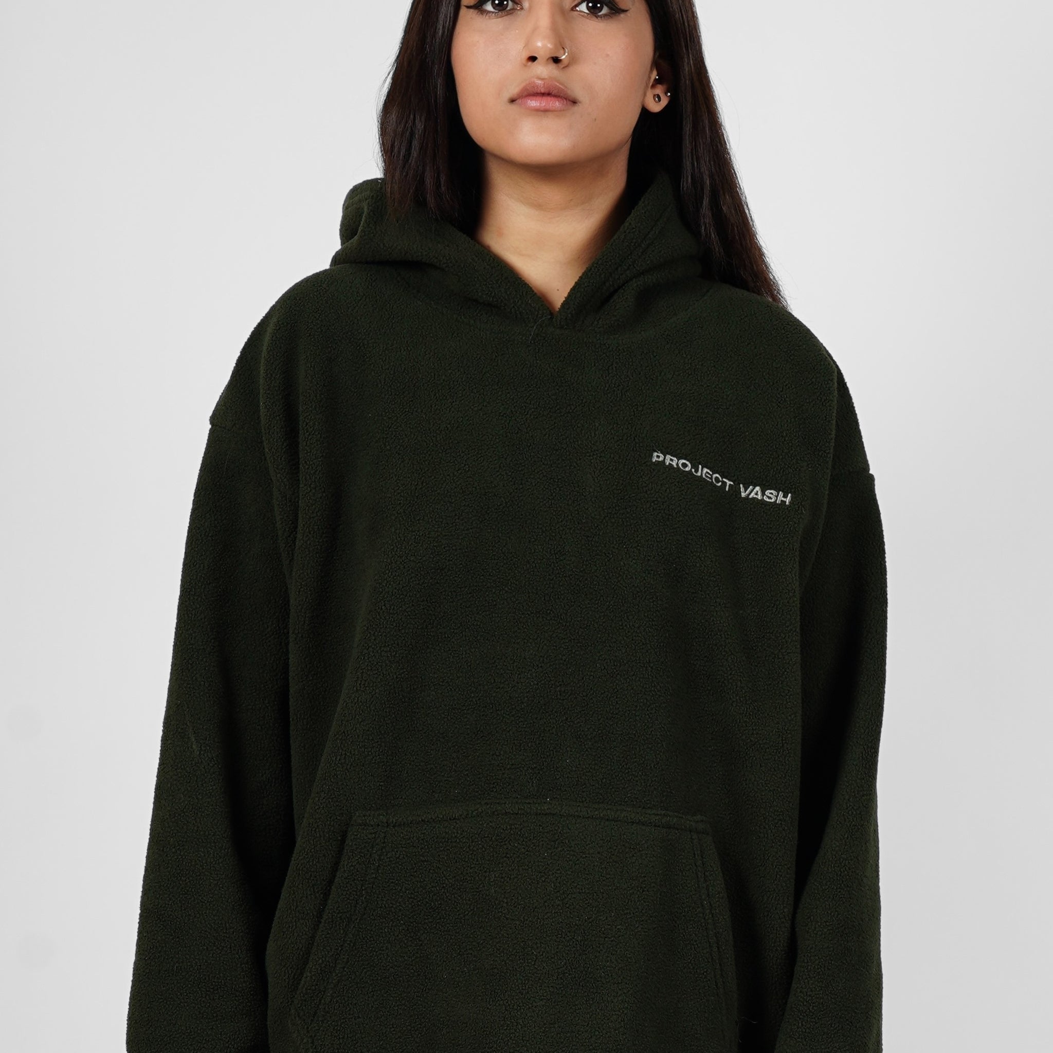 SEA GREEN POLAR FLEECE BOX FIT UNISEX HOODIE