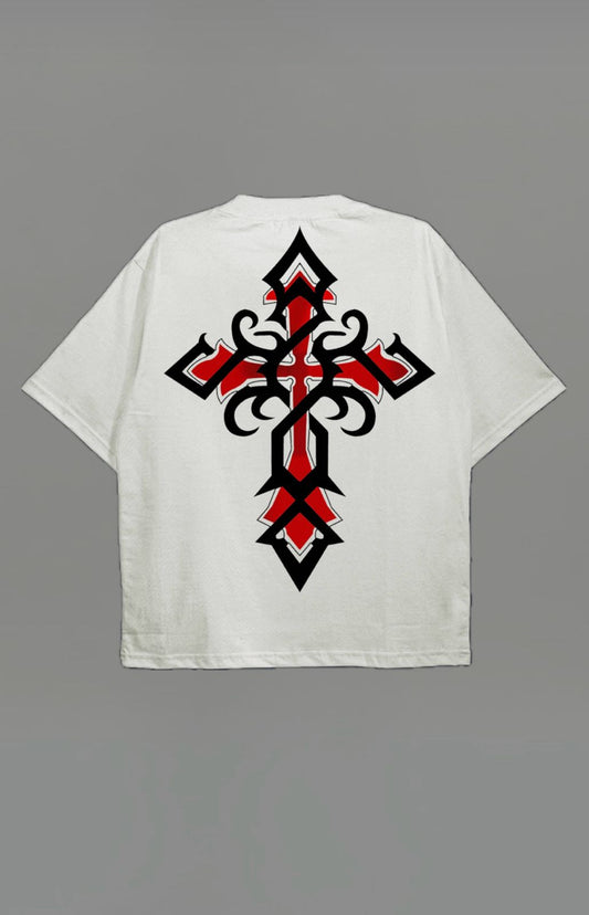 Cross Off-White Oversized T-Shirt